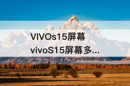 VIVOs15屏幕 vivoS15屏幕多大