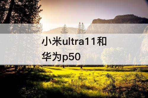 小米ultra11和华为p50