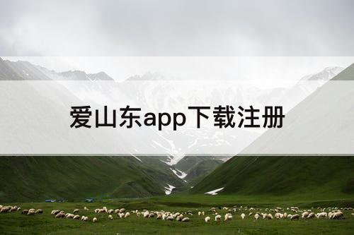 爱山东app下载注册