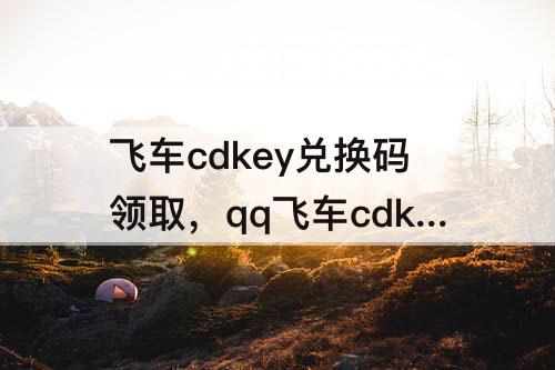 飞车cdkey兑换码领取，qq飞车cdkey兑换码领取