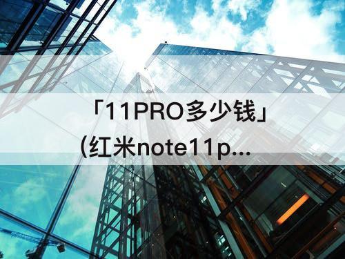 「11PRO多少钱」(红米note11pro多少钱贴吧)