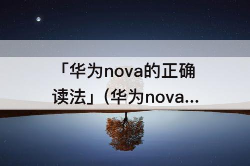 「华为nova的正确读法」(华为nova的正确读法视频)