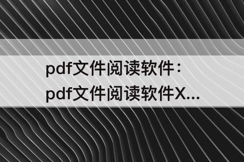 pdf文件阅读软件：pdf文件阅读软件XP系统