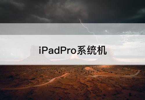 iPadPro系统机