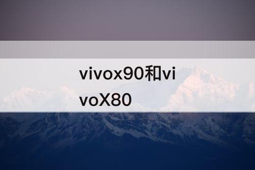 vivox90和vivoX80