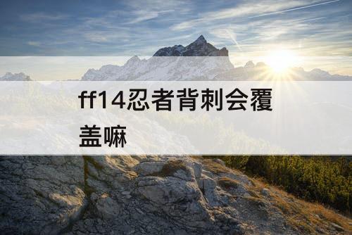 ff14忍者背刺会覆盖嘛