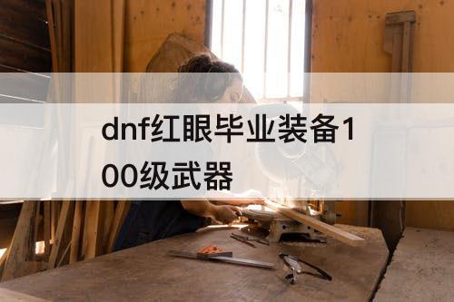 dnf红眼毕业装备100级武器