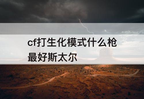 cf打生化模式什么枪最好斯太尔