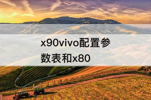 x90vivo配置参数表和x80