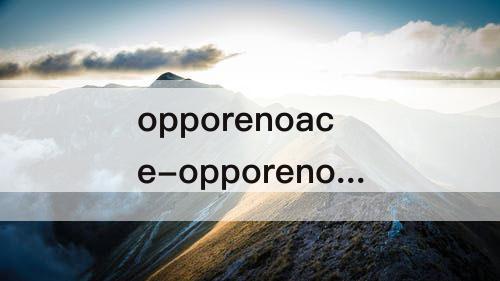 opporenoace-opporenoace参数