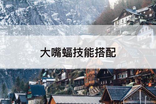 大嘴蝠技能搭配