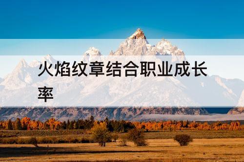火焰纹章结合职业成长率