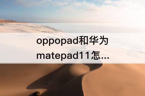 oppopad和华为matepad11怎么选