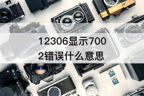 12306显示7002错误什么意思