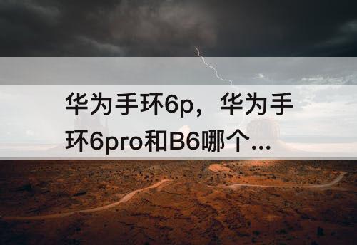 华为手环6p，华为手环6pro和B6哪个值得买
