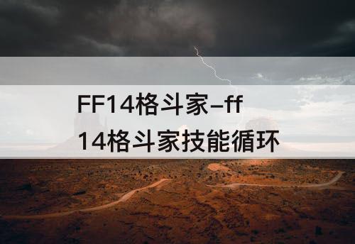FF14格斗家-ff14格斗家技能循环