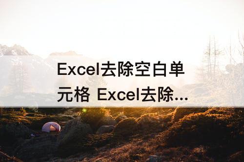 Excel去除空白单元格 Excel去除空白单元格公式
