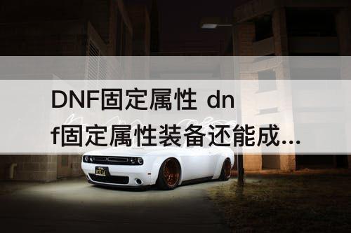 DNF固定属性 dnf固定属性装备还能成长吗