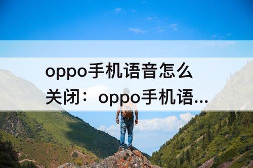 oppo手机语音怎么关闭：oppo手机语音怎么关闭掉视频