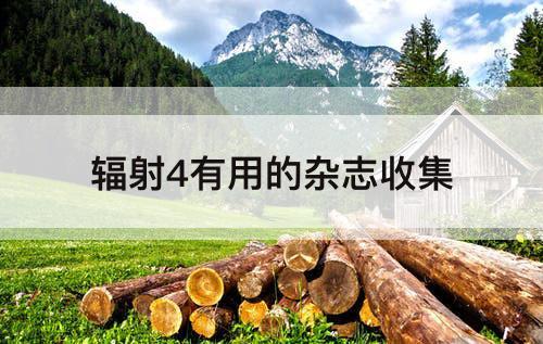 辐射4有用的杂志收集