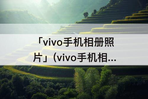 「vivo手机相册照片」(vivo手机相册照片颜色偏色)