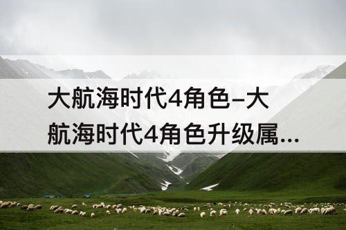 大航海时代4角色-大航海时代4角色升级属性是固定的吗