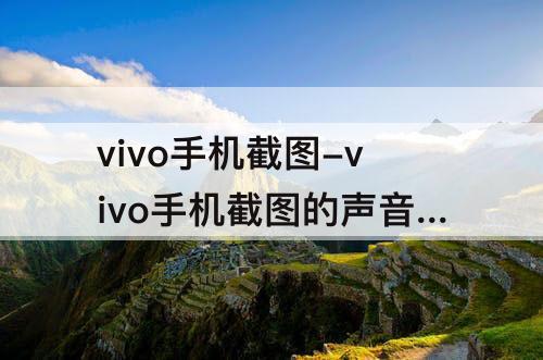 vivo手机截图-vivo手机截图的声音怎么关