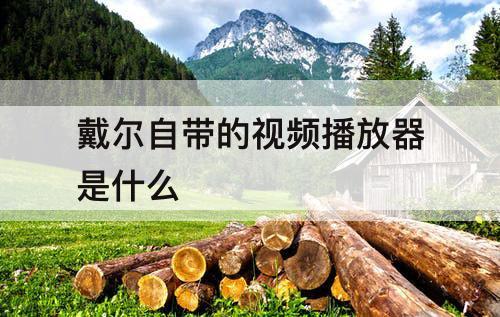 戴尔自带的视频播放器是什么
