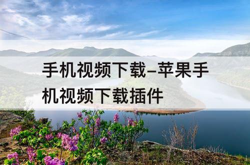 手机视频下载-苹果手机视频下载插件