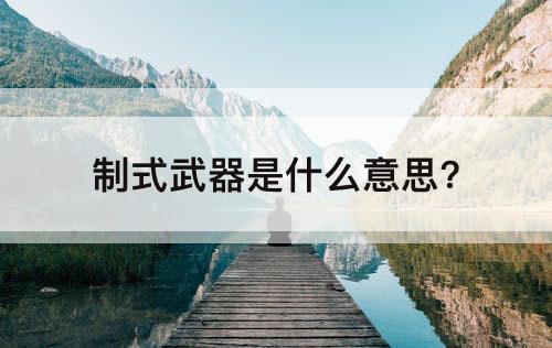 制式武器是什么意思?