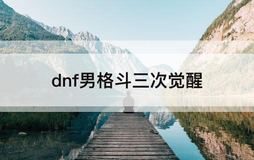 dnf男格斗三次觉醒