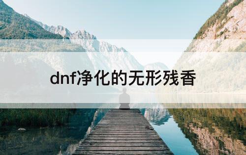 dnf净化的无形残香