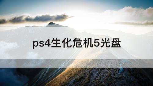 ps4生化危机5光盘