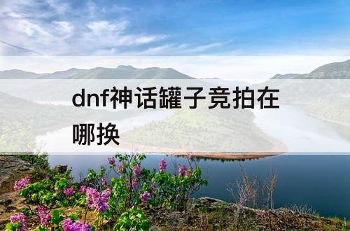 dnf神话罐子竞拍在哪换