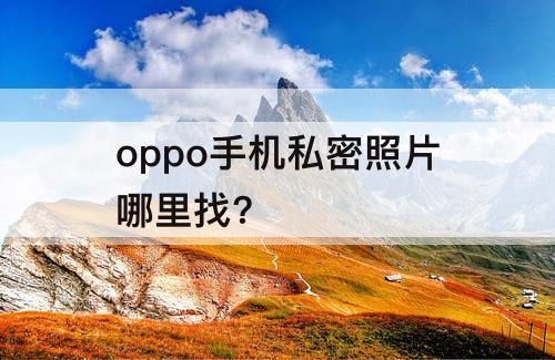 oppo手机私密照片哪里找?