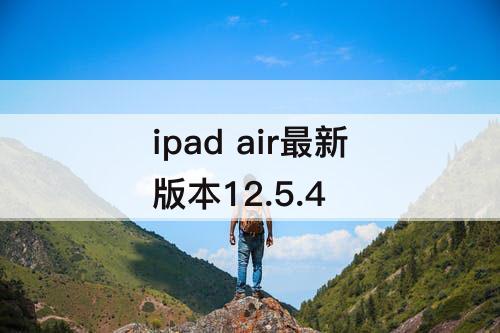 ipad air最新版本12.5.4