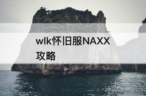 wlk怀旧服NAXX攻略