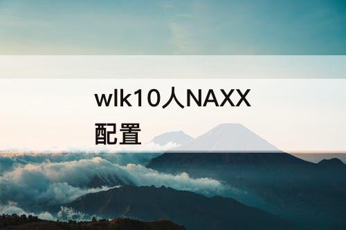 wlk10人NAXX配置