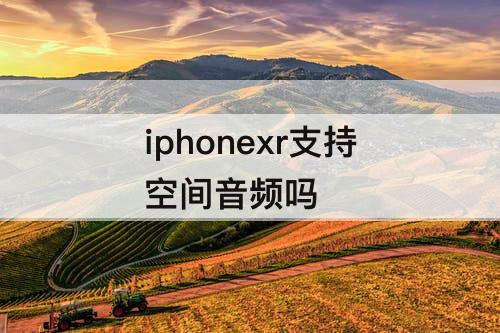 iphonexr支持空间音频吗