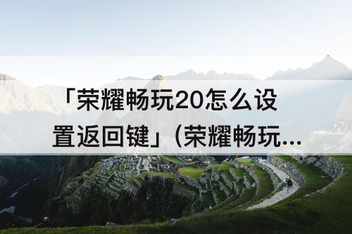 「荣耀畅玩20怎么设置返回键」(荣耀畅玩20怎么设置返回键振动)