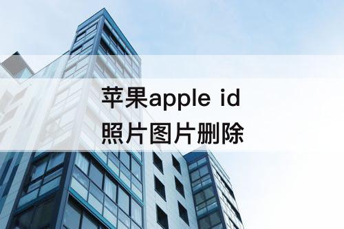 苹果apple id照片图片删除