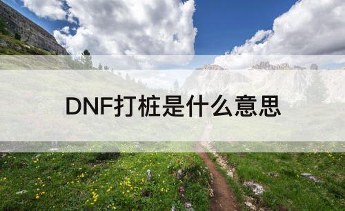 DNF打桩是什么意思